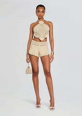 Margo Metallic Crochet Short