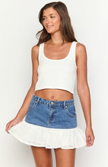 Ainzlee Denim Mini Skirt