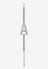 Rhinestone Alphabet Letter Bracelet