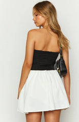 Draven Black And White Corset Mini Dress
