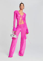 Viviane Silk Chiffon Pant