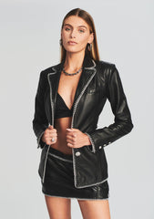 Fulton Leather Blazer