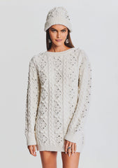 Maple Embellished Sweater Dress