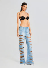 Renzo Embellished Denim Jean