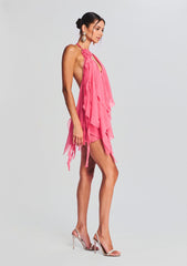 Caspian Silk Chiffon Dress