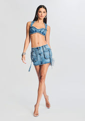Millie Denim Bra Top
