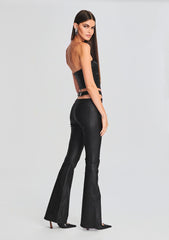 Sloane Coated Denim Flare Jean