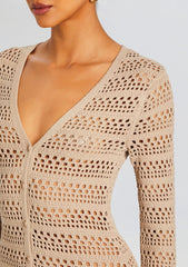 Dorothea Knit Crochet Cardigan