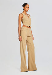 Pin Tuck Palazzo Pant