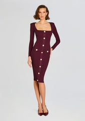 Sadelle Metallic Knit Dress