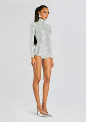 Auburn Embellished Knit Romper