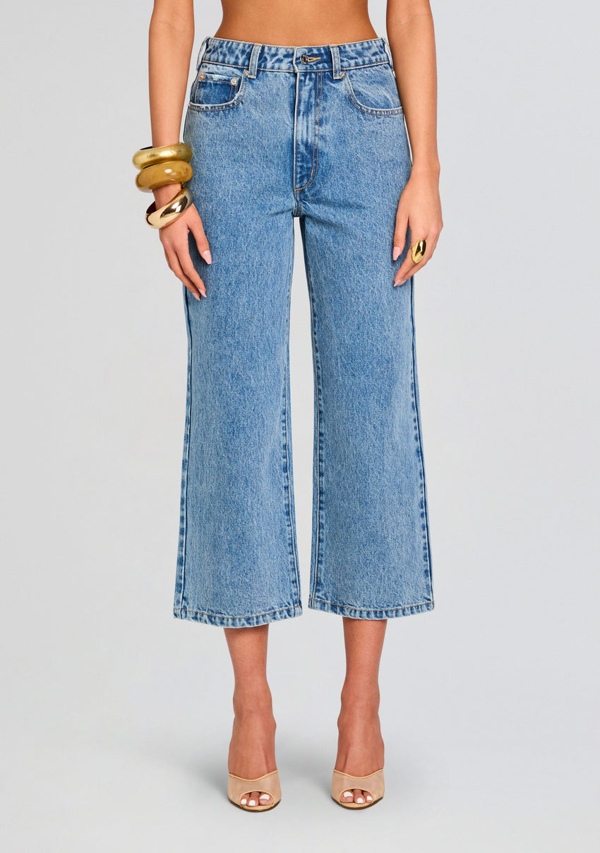 Kirt Wide Leg Cropped Jeans