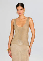 Hero Metallic Knit Tank
