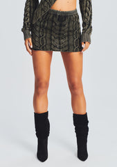 Indra Cable Knit Skirt