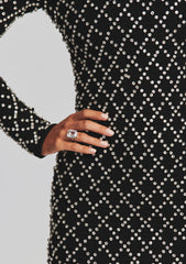 Harlowe Embellished Chiffon Dress