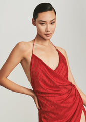 Ceres Embellished Silk Dress