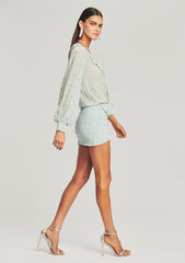 Lennon Embellished Silk Chiffon Dress