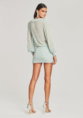 Lennon Embellished Silk Chiffon Dress