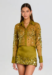 Quilly Embroidered Blouse