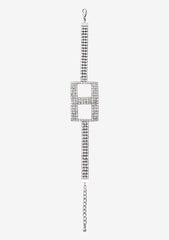 Rhinestone Alphabet Letter Bracelet