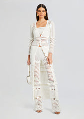 Luiz Knit Crochet Top