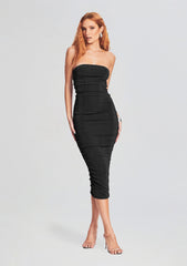 Martha Strapless Midi Dress