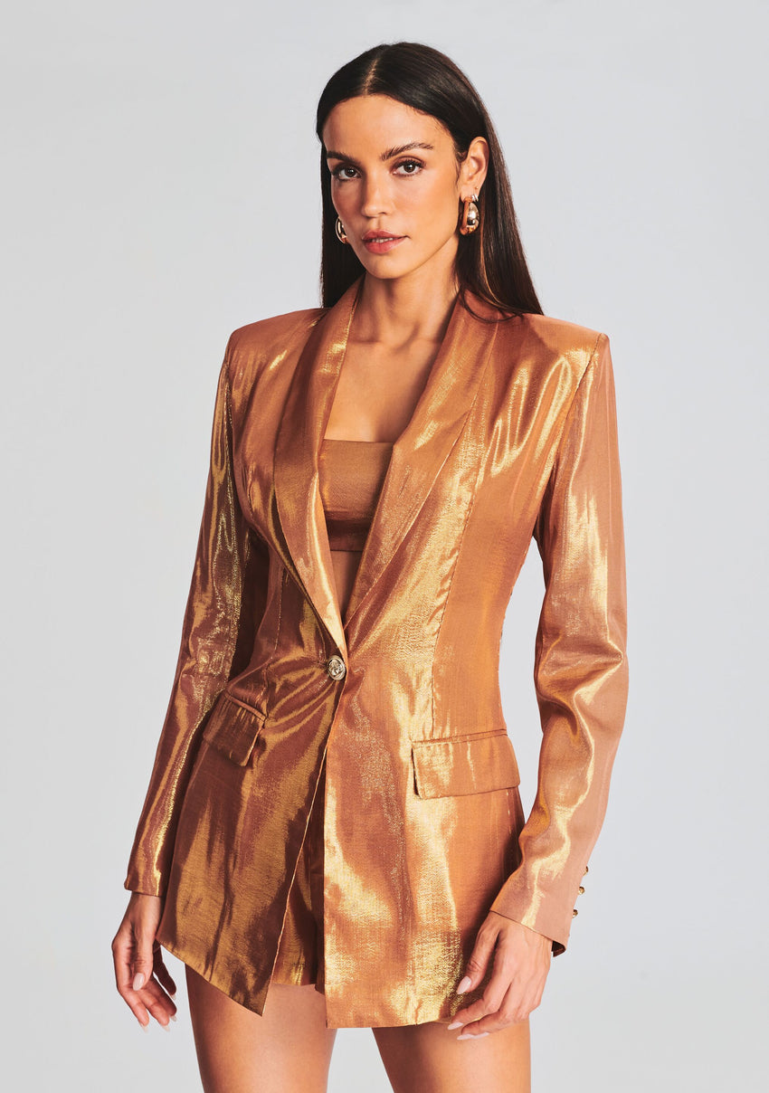 Killy Silk Chiffon Blazer