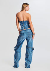 Allie Denim Top