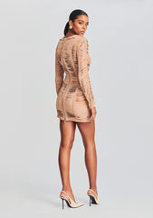 Ebony Suede Leather Dress