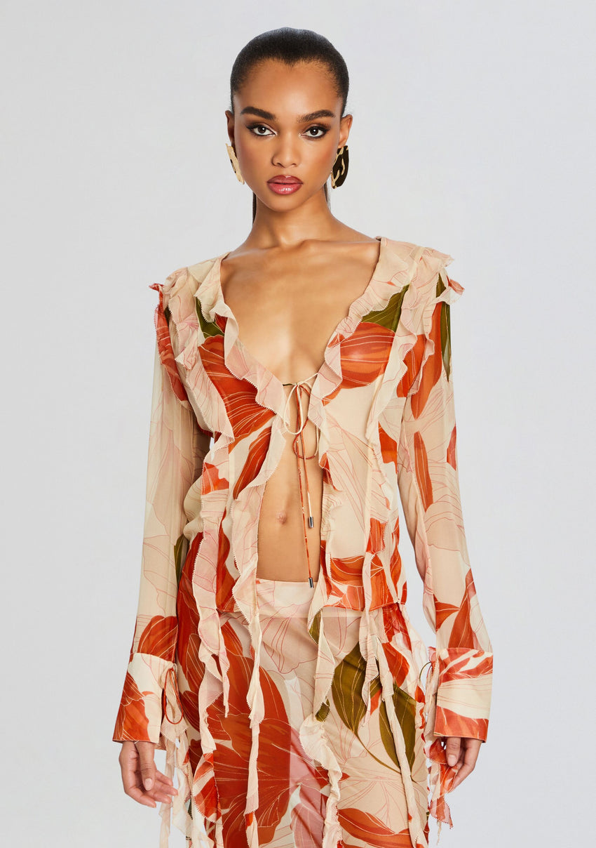 Shae Silk Chiffon Top