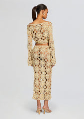 Sadie Metallic Crochet Top