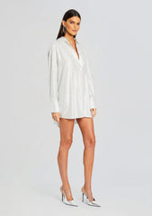 Maddox Embellished Shirt Dress