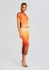 Nia Mesh Midi Skirt
