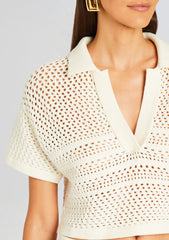 Nani Crochet Crop Polo