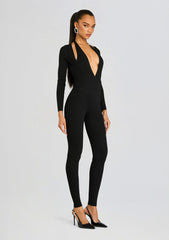 Bellamy Metallic Knit Jumpsuit