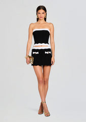 Katanna Metallic Knit Skirt
