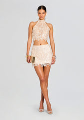 Talya Sequin Lace Skirt