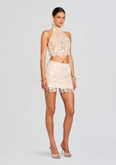 Talya Sequin Lace Skirt