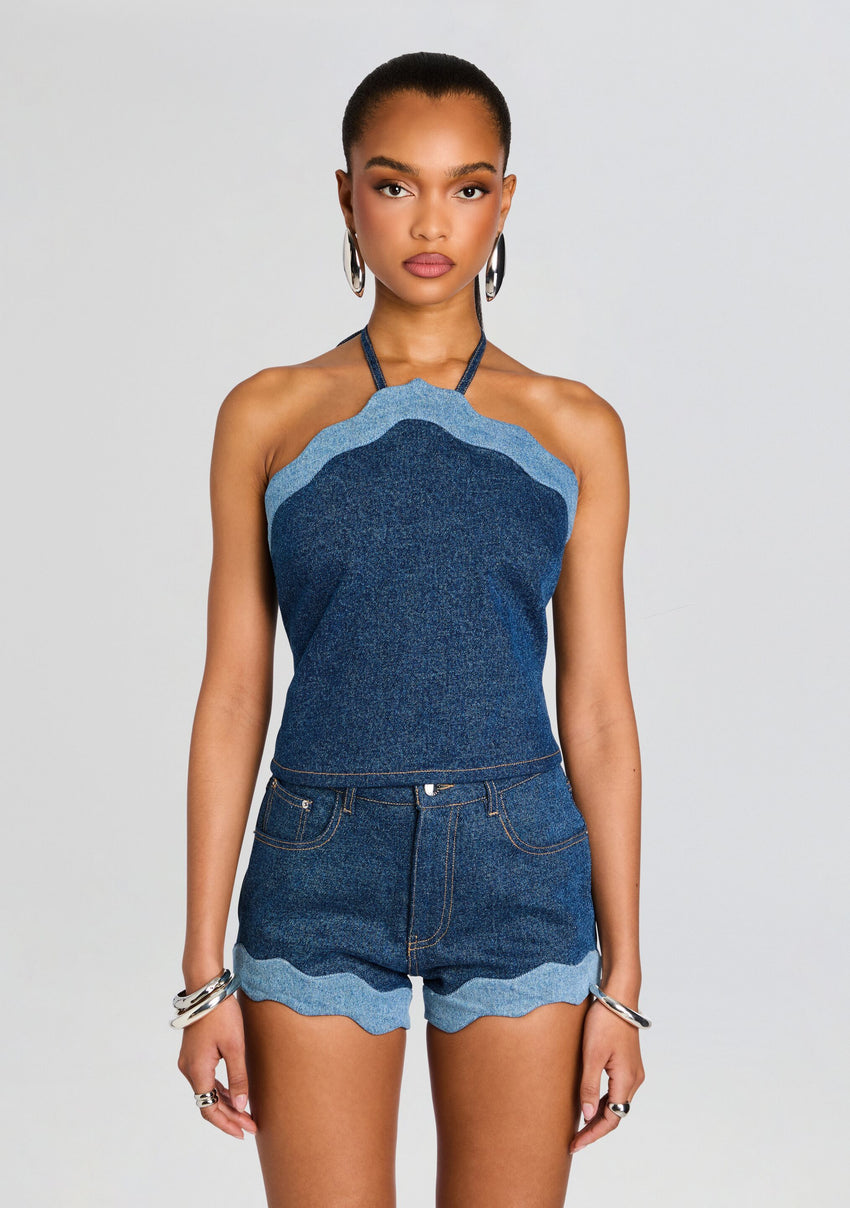 Rhonda Denim Top