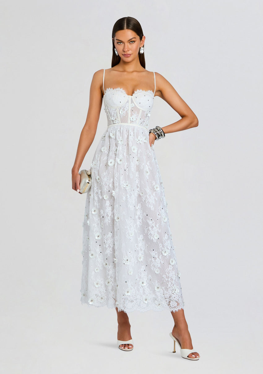 Noema Embellished Lace Dress