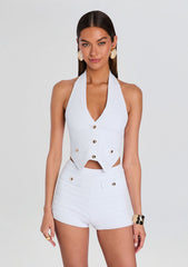 Tinsley Metallic Bandage Knit Vest