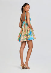 Aiba Short Dress With Quilted Yoke