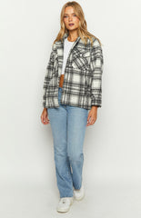 Orson Fleece Black and White Check Jacket
