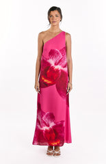 Paisleigh Pink Orchid One Shoulder Maxi Dress