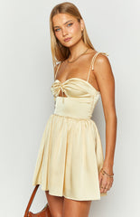 Sommer Yellow Mini Dress